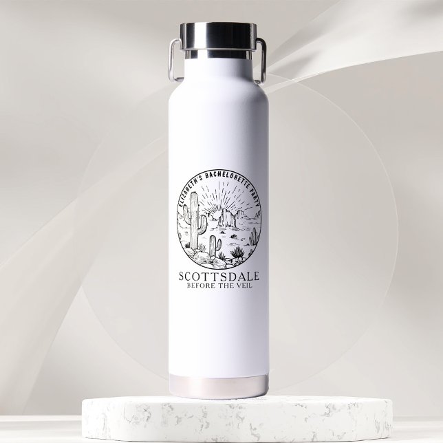 Scottsdale Junggeselinnen-Abschied Bridesmaids Cus Trinkflasche (Von Creator hochgeladen)