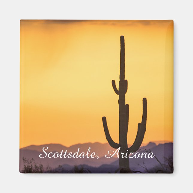 Scottsdale Sonnenuntergang vor dem Sturm Magnet (Vorne)