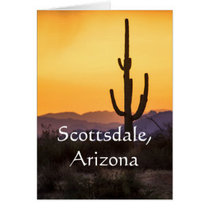 Scottsdale Sonnenuntergang vor dem Sturm. Scottsda