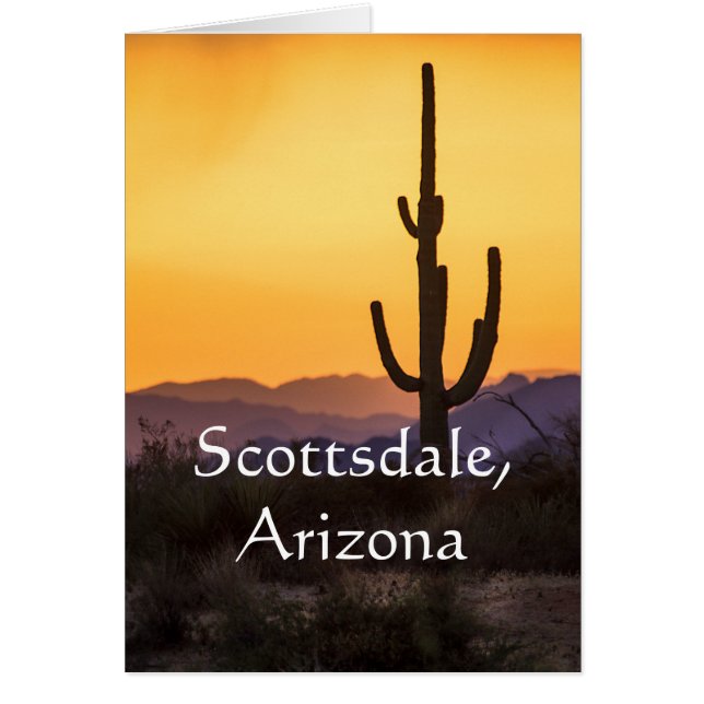 Scottsdale Sonnenuntergang vor dem Sturm. Scottsda (Vorne)