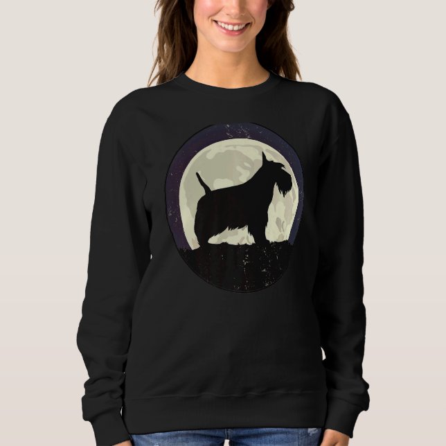 Scotty Dog Aberdeen Terrier Retro Sweatshirt (Vorderseite)