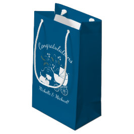 Scotty Dog Baby Shower Scottish Terrier Blue Kleine Geschenktüte