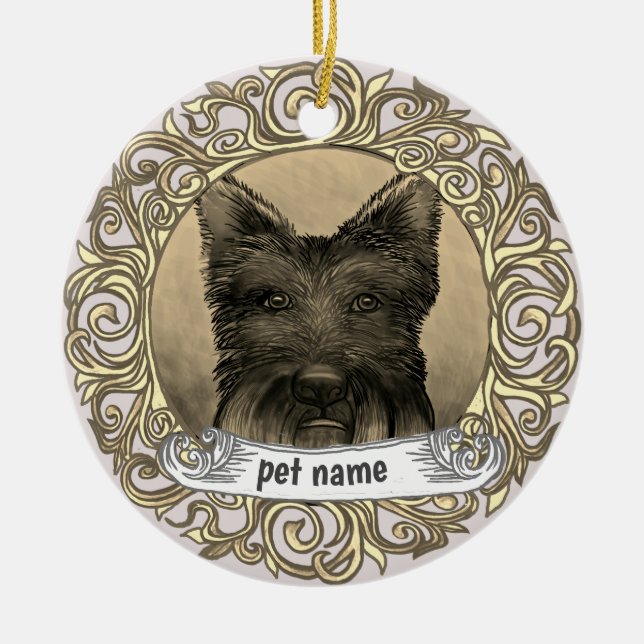 Scotty Dog Love Memory Ornament (Vorne)