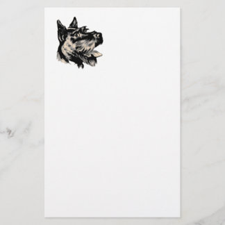 Scotty Hund stationär Briefpapier