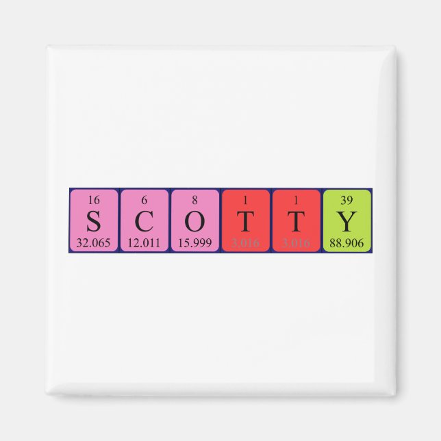 Scotty Periodenmagnet Magnet (Vorne)