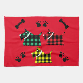 Scotty Terrier Hunde Niedlich Funny Terriers Breed Geschirrtuch