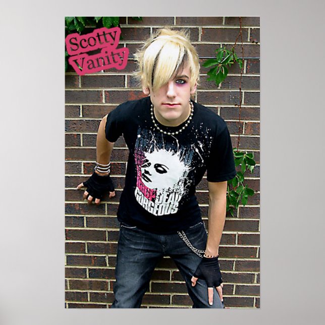 Scotty Vanity Brick Wall Poster (Vorne)
