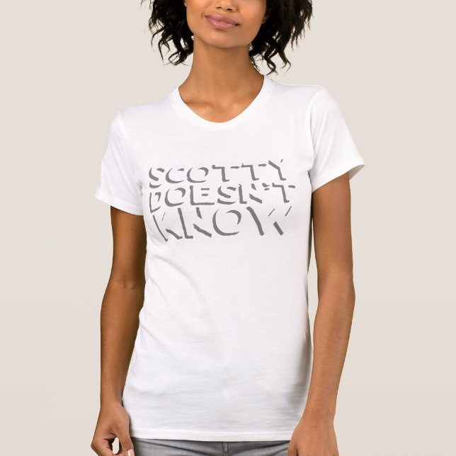 Scotty WEISS nicht T-Shirt (Vorderseite)