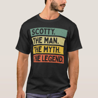 Scottyder Mannder Mythder Legende Lustiger Persona T-Shirt