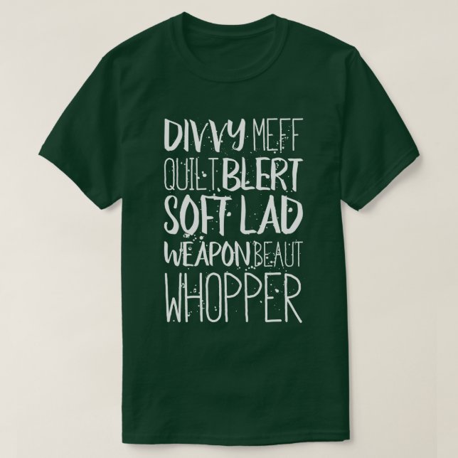 Scouse Insults Liverpool Dialect-T-Shirt T-Shirt (Design vorne)