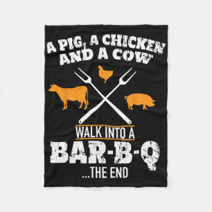 Scout And Co. Ein Schwein, Ein Huhn, Und Eine Kuh Fleecedecke