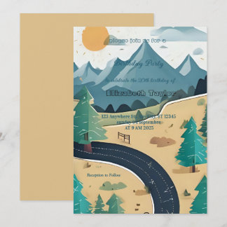 scout Camping party birthday  invitation Einladung