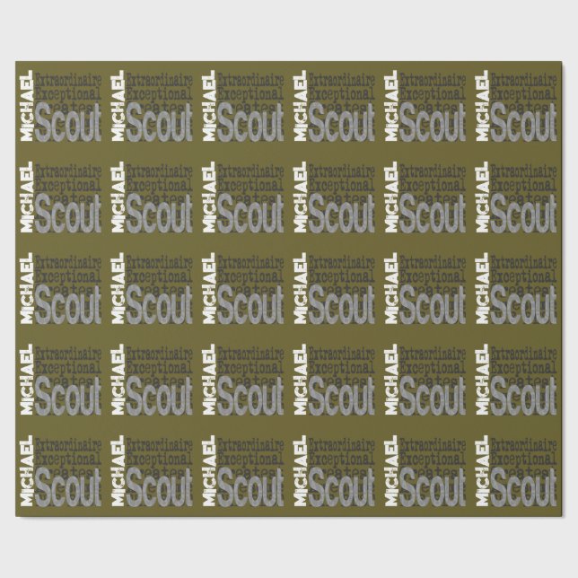 Scout Extraordinaire CUSTOM Geschenkpapier (Saum)