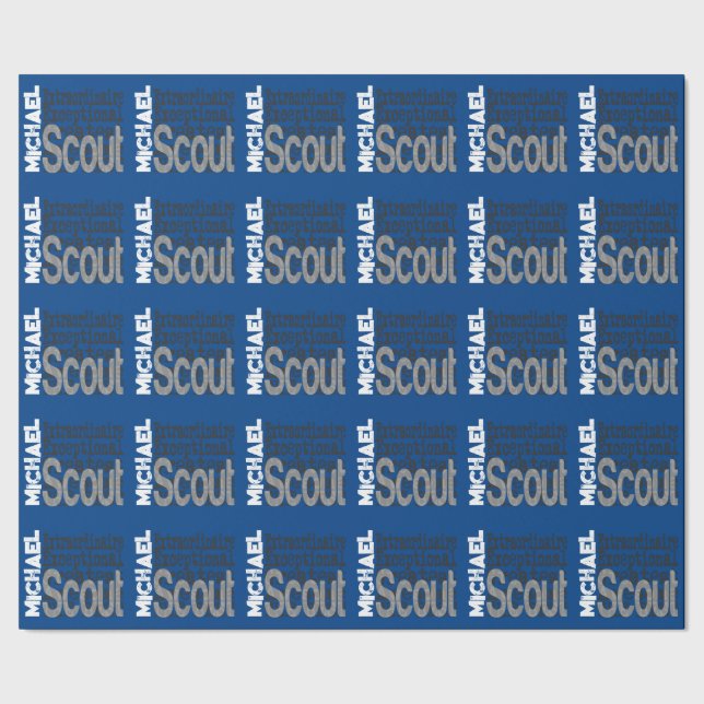 Scout Extraordinaire CUSTOM Geschenkpapier (Saum)