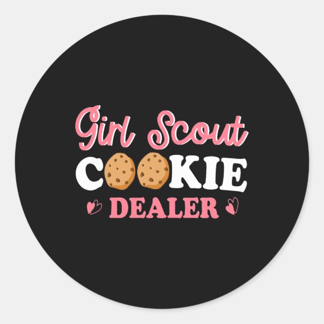 Scout for Girls Cookie Dealer Bakery Bakes Cookies Runder Aufkleber (Vorderseite)