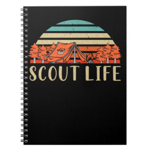 Scout Life Campfire Adventure Nature Lover Camper Notizblock