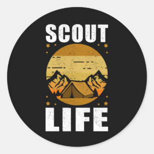 Scout Life   Camping Pfadfinder Spenden Runder Aufkleber