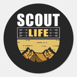 Scout Life   Camping Pfadfinder Spenden Runder Aufkleber