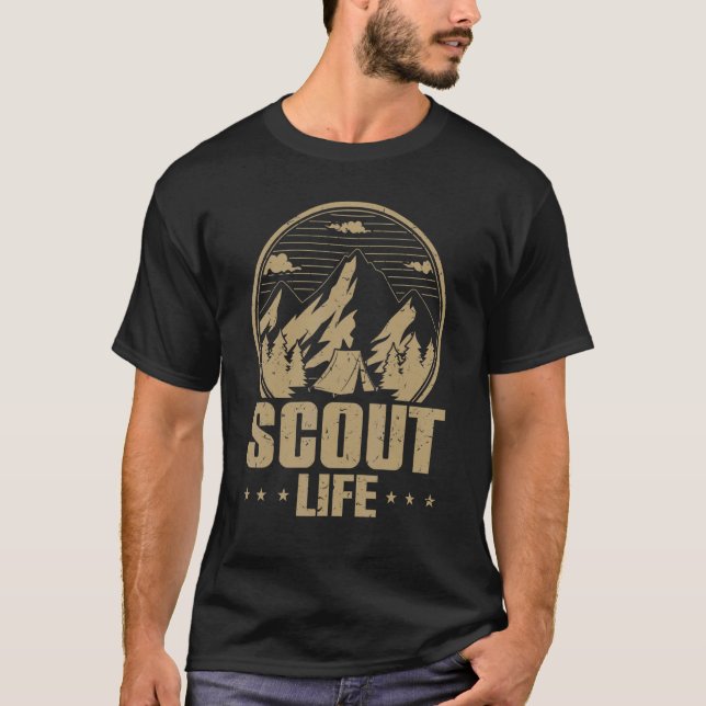 Scout Life Outdoor Wandern Pfadfinder T-Shirt (Vorderseite)