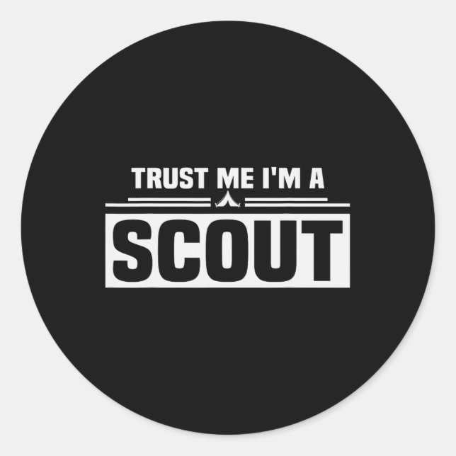 Scout Life Pun Camping Leader Hiking Outdoor Scout Runder Aufkleber (Vorderseite)
