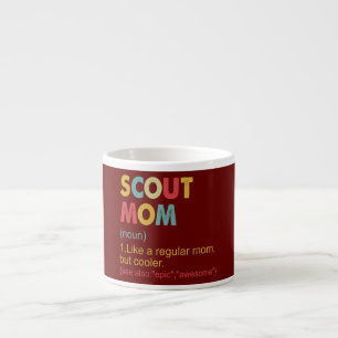 Scout-Mutter-Definition Vintage Lustige Scout-Mutt Espressotasse