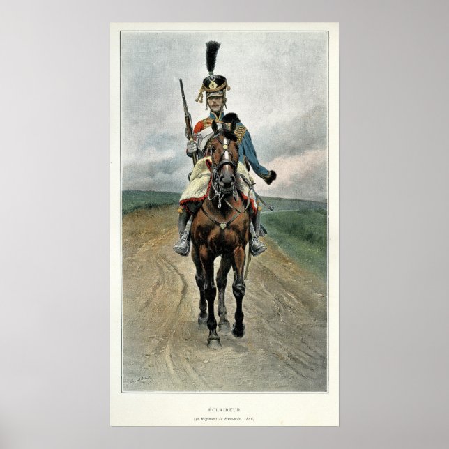 Scout of the 9th Regiment of Hussars Poster (Vorne)