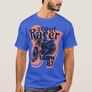 Scout Racer Motoren Rennrad Vintage Retro T-Shirt