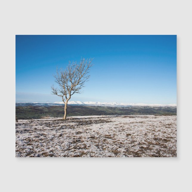 Scout Scar Winter Lake District England Magnetkarte (Vorderseite)