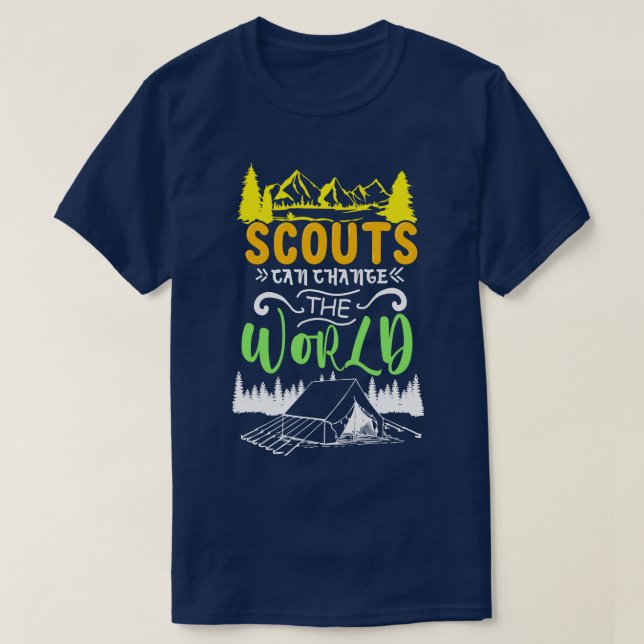 Scout Scouts Camping Shirt Berge Wandern (Design vorne)