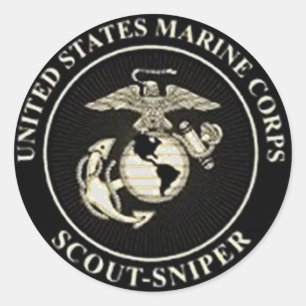 SCOUT SNIPER RUNDER AUFKLEBER