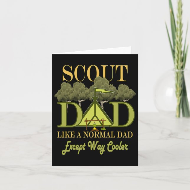 Scout Vater Leader Camping Scouting für Männer Vät Karte (Vorderseite)