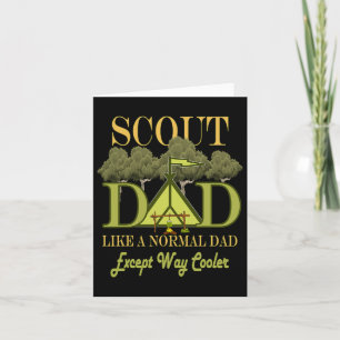 Scout Vater Leader Camping Scouting für Männer Vät Karte