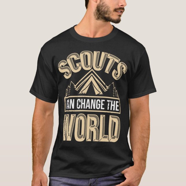 Scouting Leader Camping Scout Hiking Gift girl T-Shirt (Vorderseite)