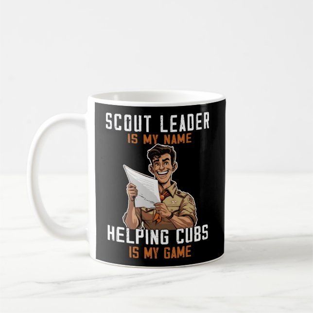 Scoutmaster Scout Leader Kaffeetasse (Links)
