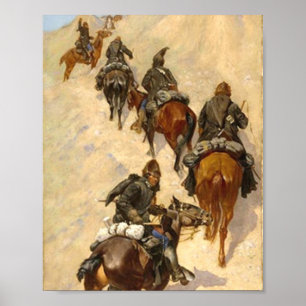 Scouts Klettern Berg Frederic Remington Poster