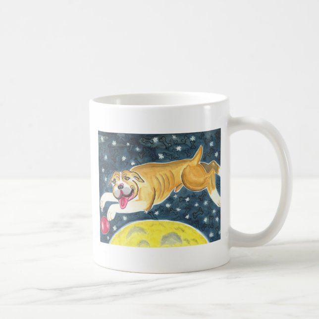 Scouty springt über den Mond Kaffeetasse (Rechts)