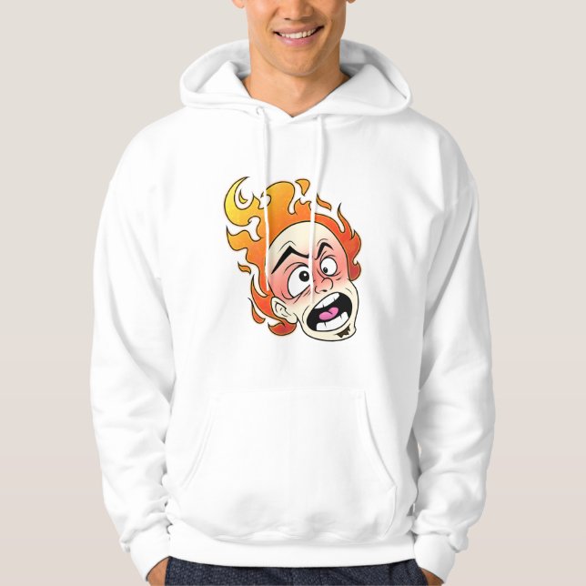Scovillicous Fire Men's Basic Hooded Sweatshirt (Vorderseite)