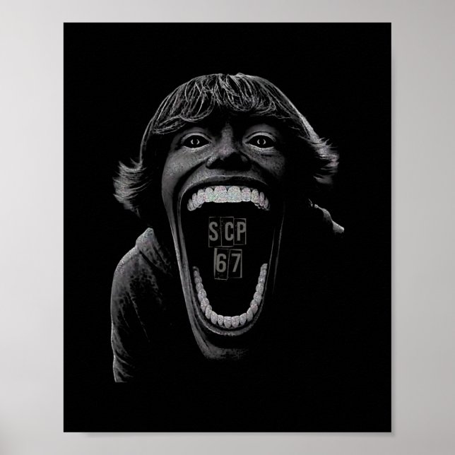 Scp 67 Six Seven 6 7 Meme Design 6 7 1  Poster (Vorne)