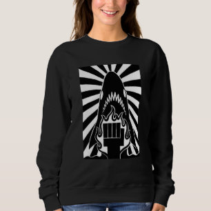 SCP Foundation Shark Punching Center Sweatshirt