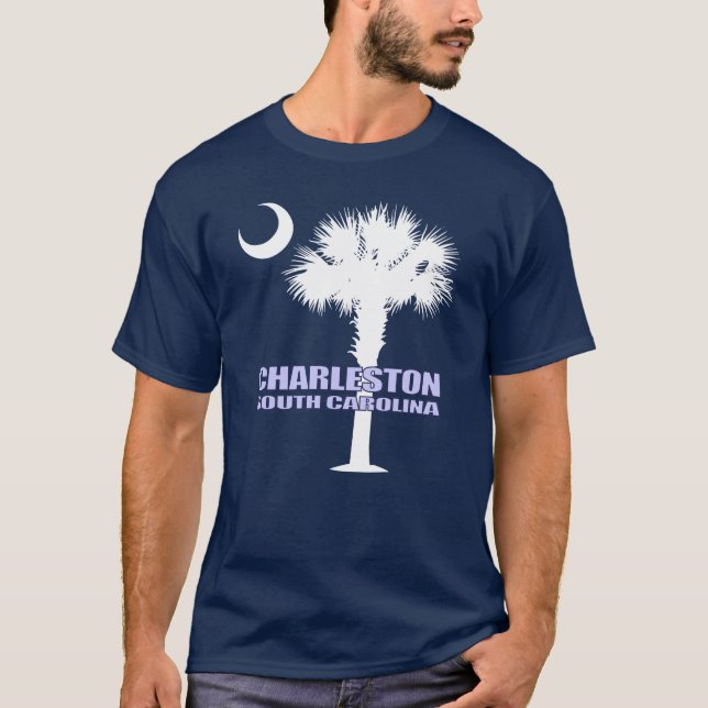 ScPalmetto u. Halbmond (Charleston) T-Shirt (Vorderseite)