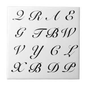 Scrabble-Buchstaben Fliese