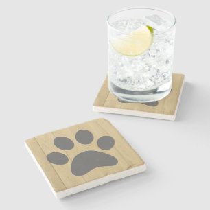 Scrabble Letter "Paw Print" Stone Untersetzer