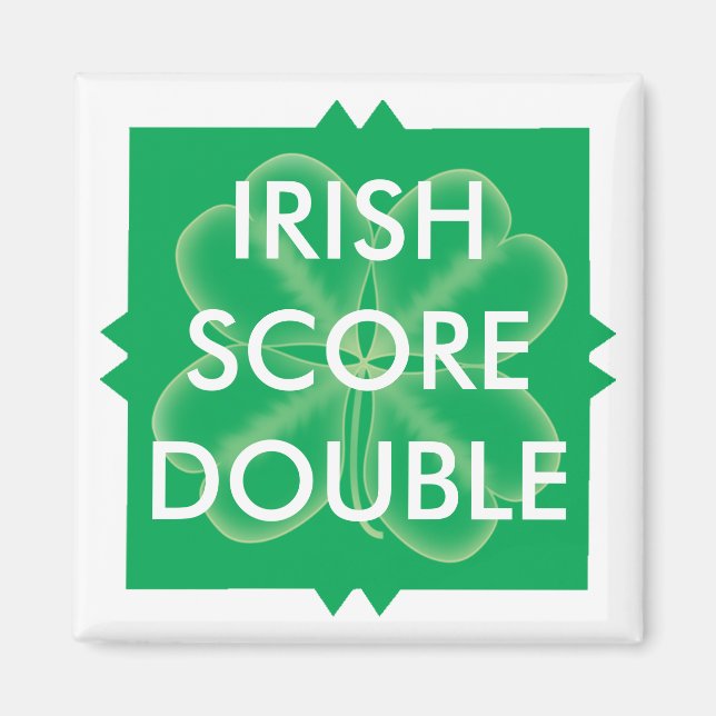 Scrabble St. Patrick's Double Score Magnet (Vorne)