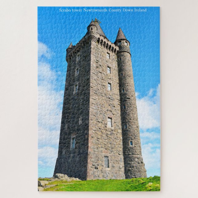 Scrabo Turm Newtownards Landkreis Down Ireland. Ji Puzzle (Vertikal)