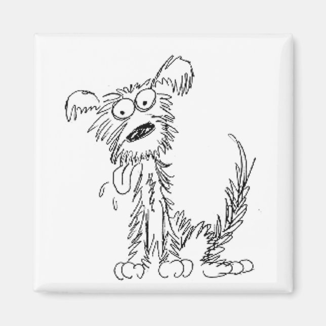 Scraggy Dog Magnet (Vorne)