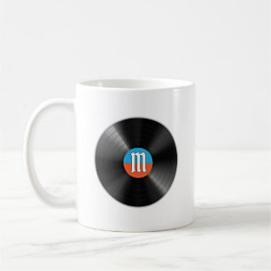 Scramble Golf Dad Retro Vinyl Monogramm Name Kaffeetasse