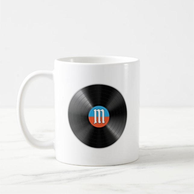 Scramble Golf Dad Retro Vinyl Monogramm Name Kaffeetasse (Links)