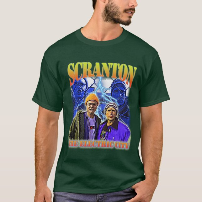 Scranton Electric City Retro T-Shirt (Vorderseite)