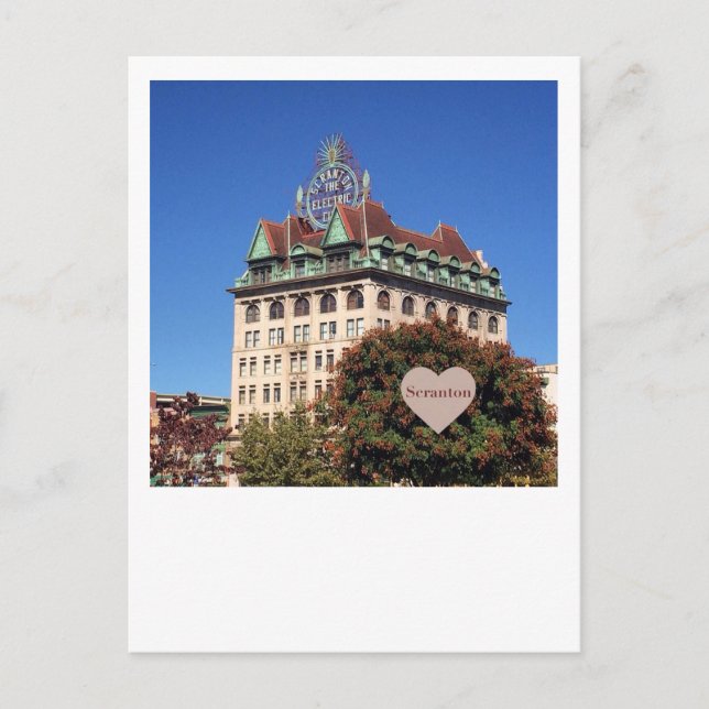 Scranton Electric Gebäude-Scranton, PA Postkarte (Vorderseite)
