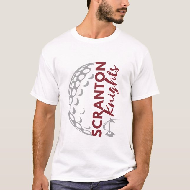 Scranton Knights Golf - Herrenhemd T-Shirt (Vorderseite)